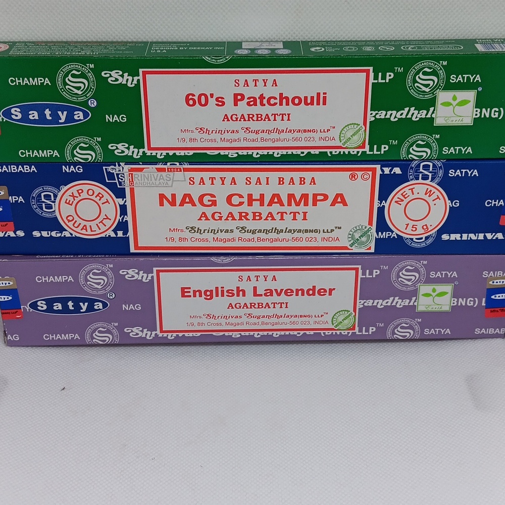 60's patchouli,  Nag Champa, & English Lavender incense sticks